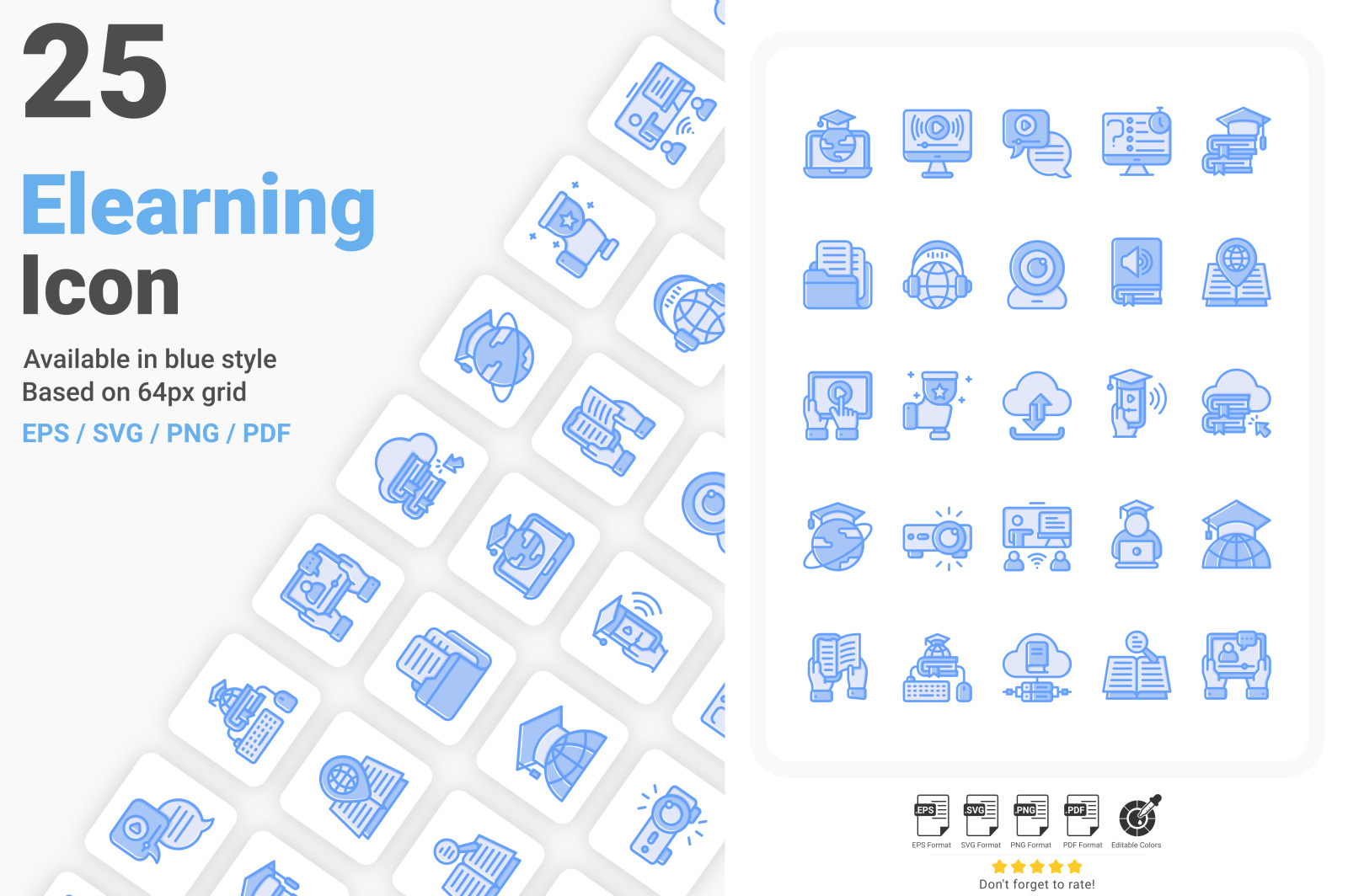 Download Online Learning Icon Pack In Icons On Yellow Images Creative Store