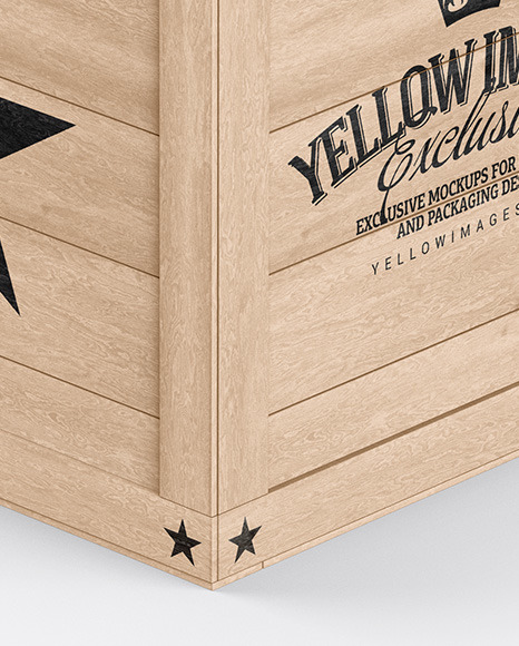 Wooden Box Mockup PSD #4