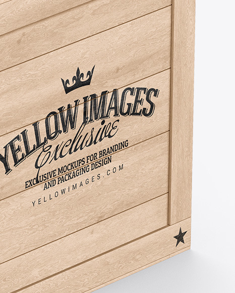 Wooden Box Mockup PSD #5