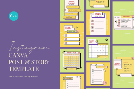 Retro Computer Planner Canva