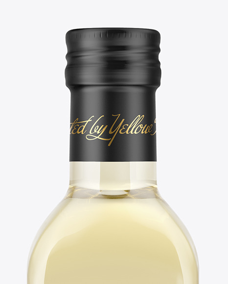White Wine Vinegar Bottle Mockup PSD #1
