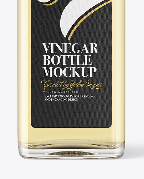 White Wine Vinegar Bottle Mockup PSD #6