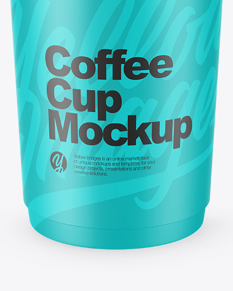 Matte Coffee Cup Mockup PSD #1