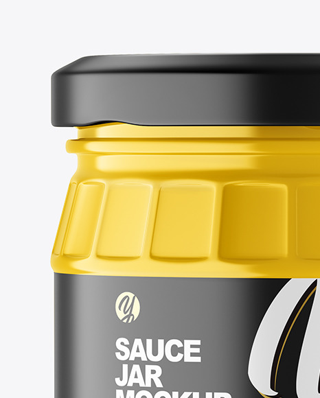 Glossy Jar Mockup PSD #2