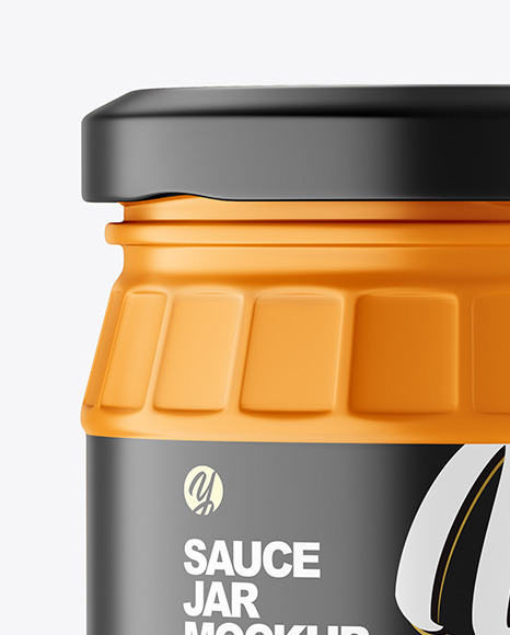 Matte Jar Mockup PSD #2