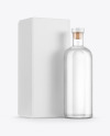 Gin Bottle with Box Mockup