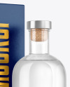 Gin Bottle with Box Mockup