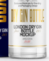 Gin Bottle with Box Mockup