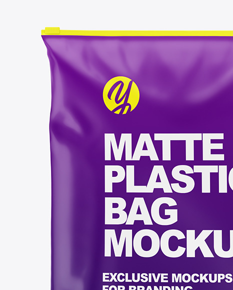 Matte Plastic Bag Mockup PSD #2