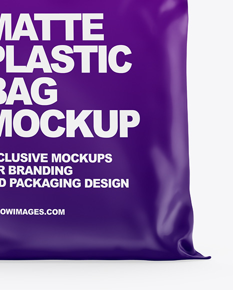 Matte Plastic Bag Mockup PSD #1