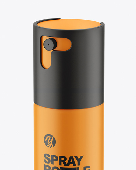 Matte Spray Bottle Mockup PSD #2
