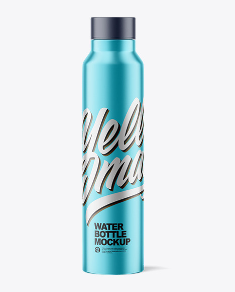 Metallic Thermo Water Bottle Mockup