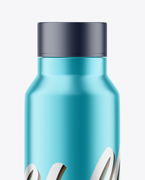 Metallic Thermo Water Bottle Mockup PSD #2