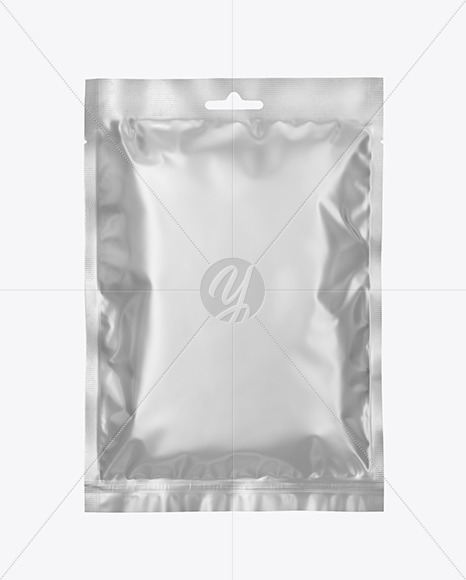 Matte Metallic Sachet Mockup Matte Metallic Sachet Mockup