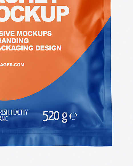Matte Sachet Mockup PSD #1