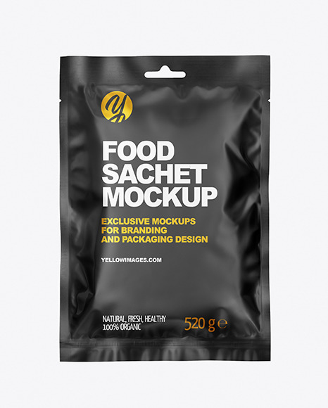 Matte Sachet Mockup PSD #6