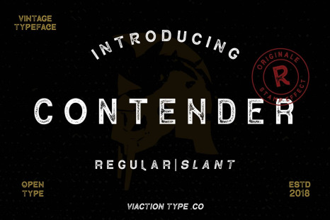 Contender - Vintage Display Font