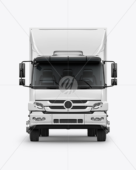 Free Truck Mockup - Front View PSD Mockups