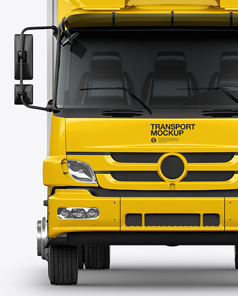 Truck Mockup   Front View PSD #4