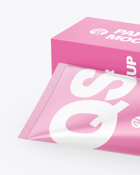 Cosmetic Tube with Box Mockup PSD #7