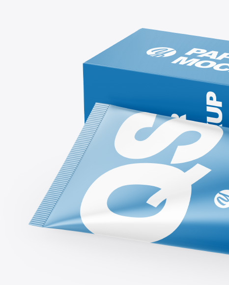 Cosmetic Tube with Box Mockup PSD #7