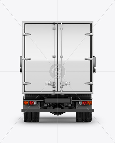 Truck Mockup - Back View Truck Mockup - Back View