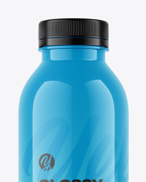 Glossy Plastic Bottle Mockup PSD #2