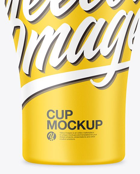 Matte Cup Mockup PSD #1