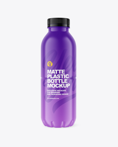 Matte Plastic Bottle Mockup