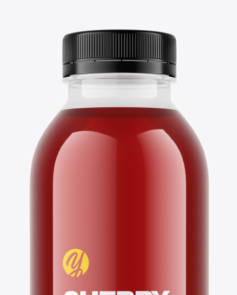 Cherry Juice Bottle Mockup PSD #2