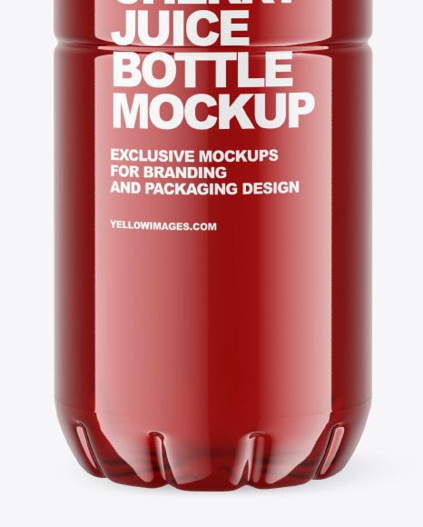 Cherry Juice Bottle Mockup PSD #1