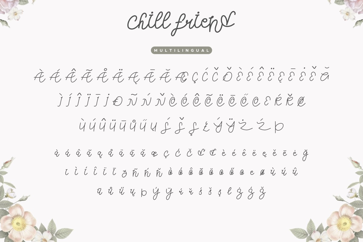 Chill Friend Handwriting Script Font