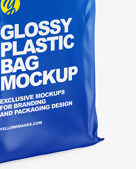 Glossy Plastic Bag Mockup PSD #1