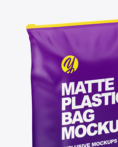 Matte Plastic Bag Mockup PSD #2