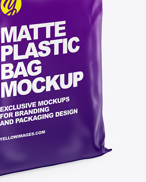Matte Plastic Bag Mockup PSD #1
