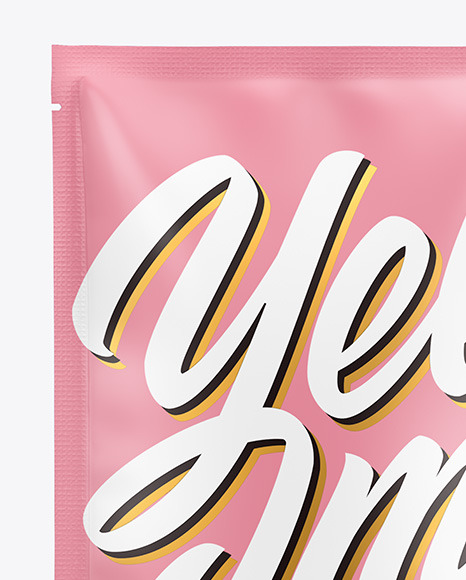 Matte Sachet Mockup PSD #1