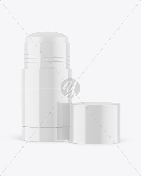 Download 75g Glossy Plastic Deodorant Stick Mockup In Packaging Mockups On Yellow Images Object Mockups