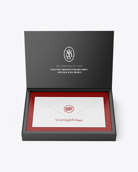 Envelope in a Box Mockup