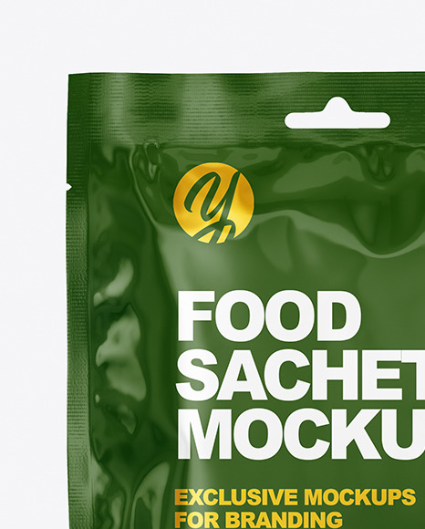 Glossy Sachet Mockup PSD #7