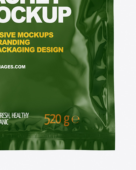 Glossy Sachet Mockup PSD #5