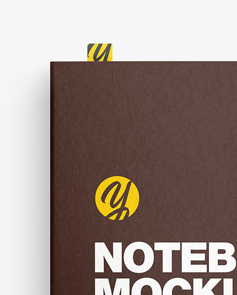 Leather Notebook Mockup PSD #2