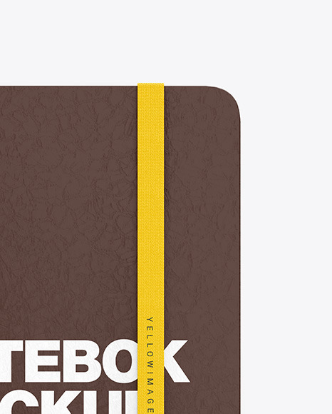 Leather Notebook Mockup PSD #1
