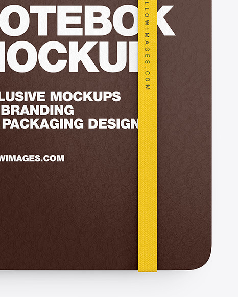 Leather Notebook Mockup PSD #6
