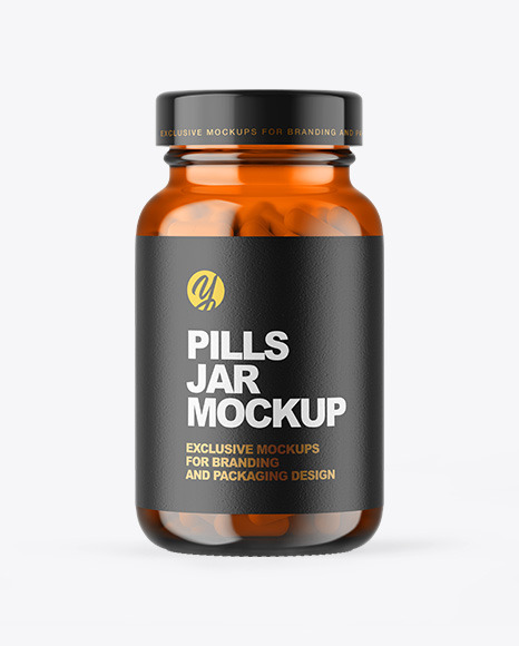 Pill Jar Mockup