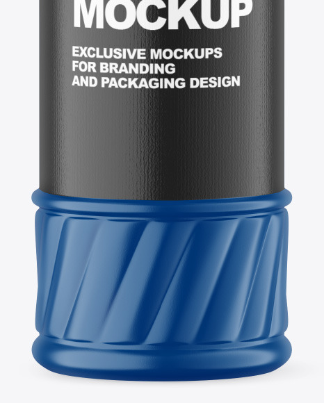 Matte Plastic Bottle Mockup PSD #7