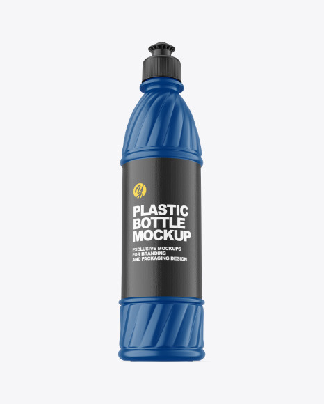 Matte Plastic Bottle Mockup