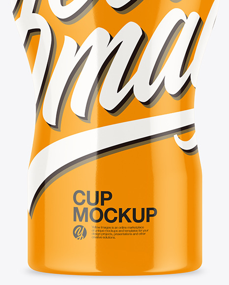 Glossy Cup Mockup PSD #4