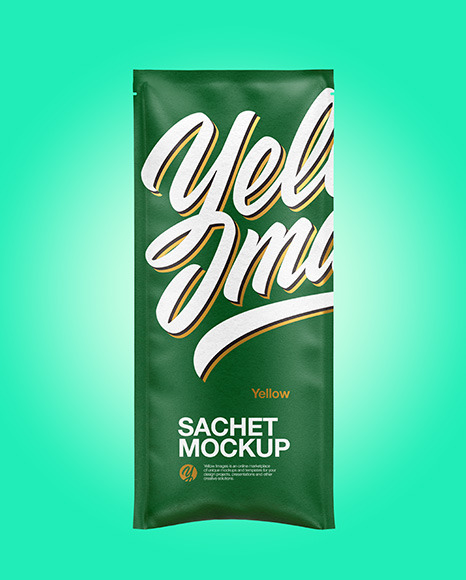 Paper Sachet Mockup PSD #6