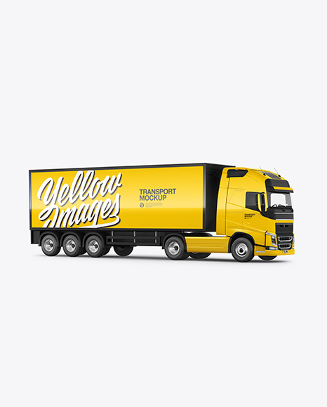 Truck Mockup - Half Side View