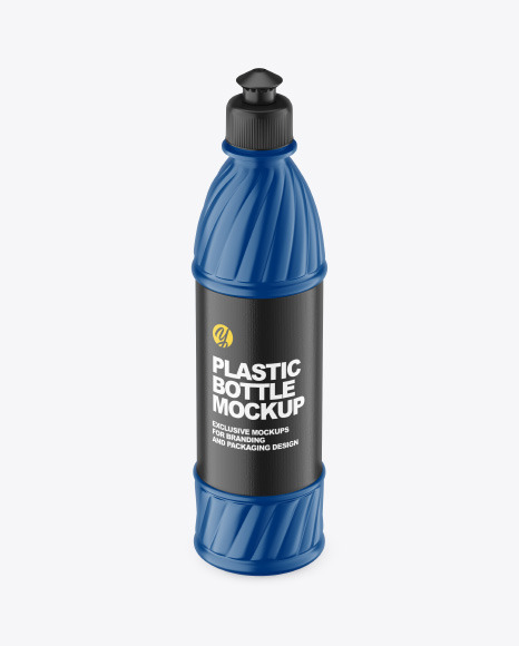 Matte Plastic Bottle Mockup
